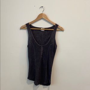 Free People | Intimately Dark Purple Henley Tank